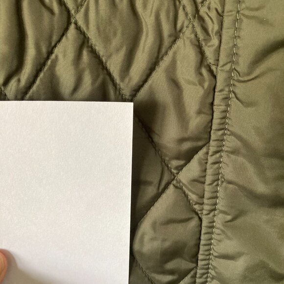 Banana Republic Quilted Vest, Olive Green, Size M - Picture 2 of 10